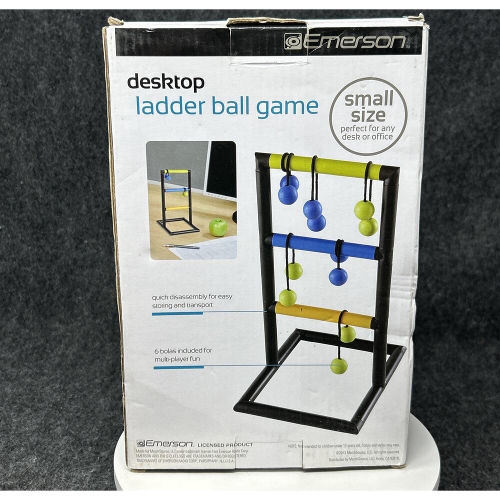 Emerson Desktop Ladder Ball Game Mini Office Toy Fun Novelty Gift Desktop Toss